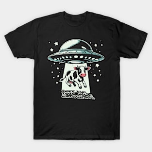 Alien Invasion For Cow T-Shirt